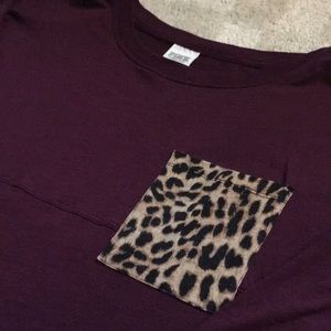 PINK Victoria's Secret Tops - Maroon VS PINK Long Sleeve Shirt PINK Victoria's Secret Tops - Maroon VS PINK Long Sleeve Shirt
